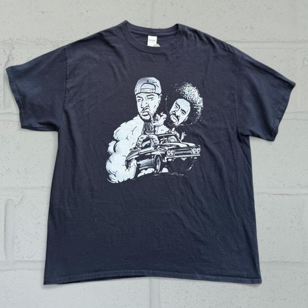 Gildan Mac Dre & The Jacka Lowrider Smoke Graphic T-Shirt Mens XL Washed Black